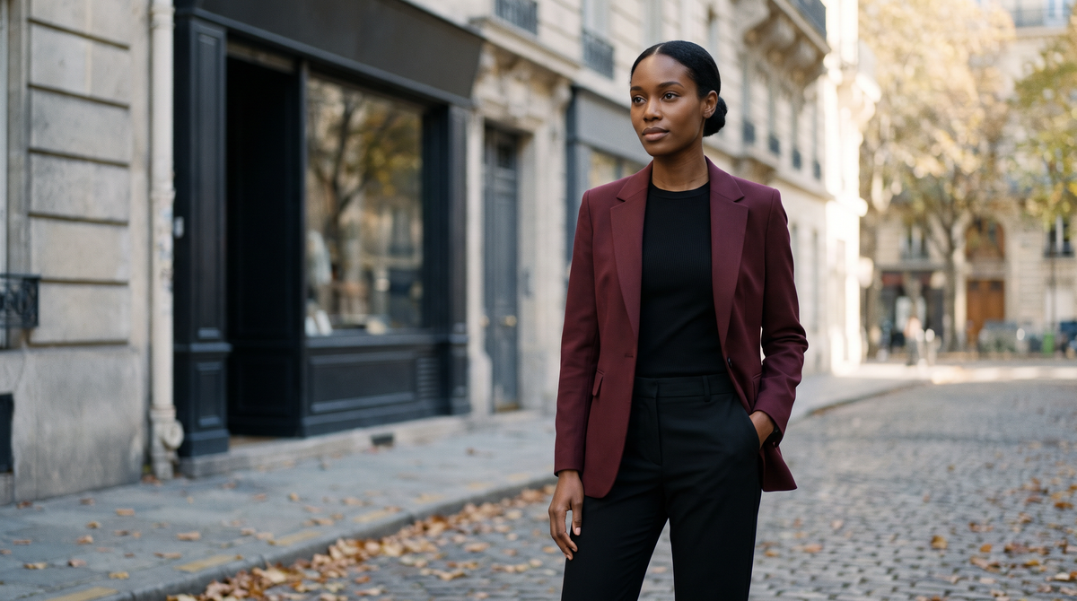 Lily Monroe autumn campaign with a model wearing seasonal layers